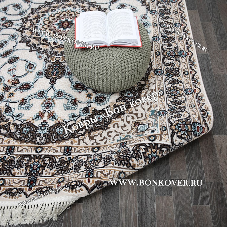 Ковер Для Гостиной Медальон Голубой Дизайн 30320